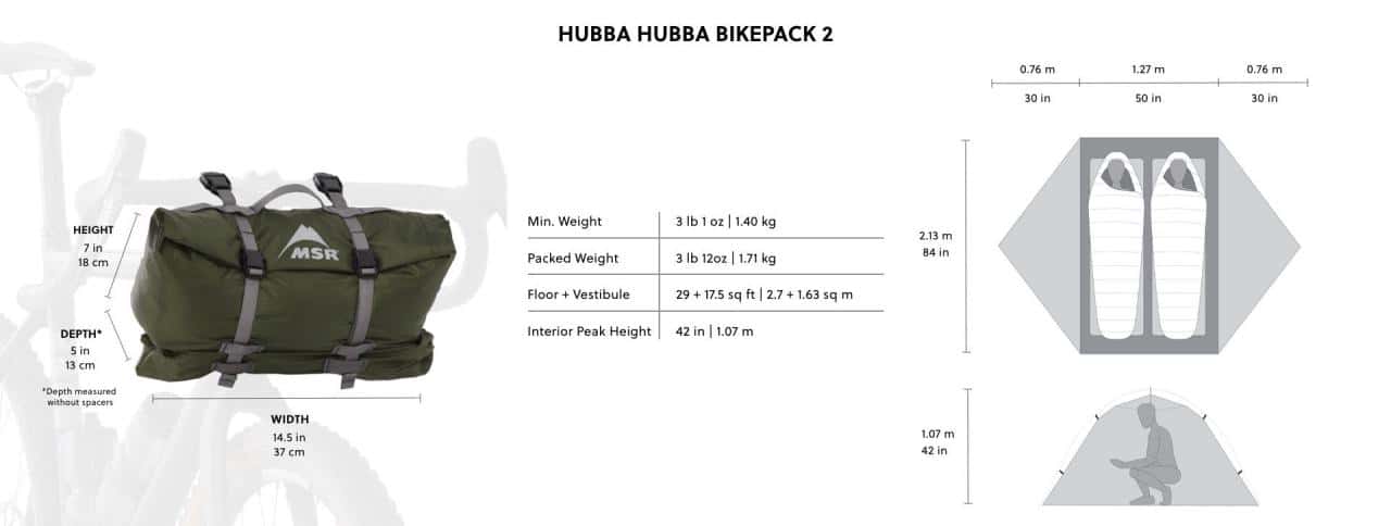 MSR Hubba Hubba Bikepack 2人用テント | 68travel